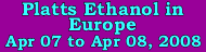 Platts Ethanol in Europe